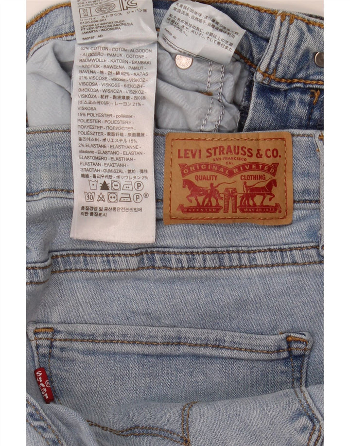 Levi's Damen 314 Shaping Straight Jeans W32 L30 Blaue Baumwolle