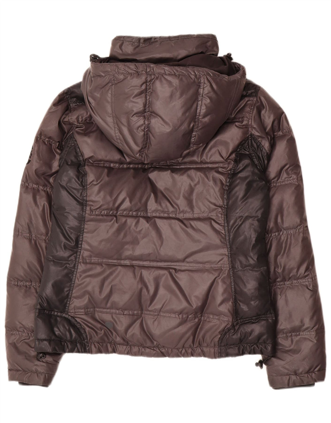 Conte of Florence Damen Wattierte Jacke IT 44 Mittelbraun Farbblock