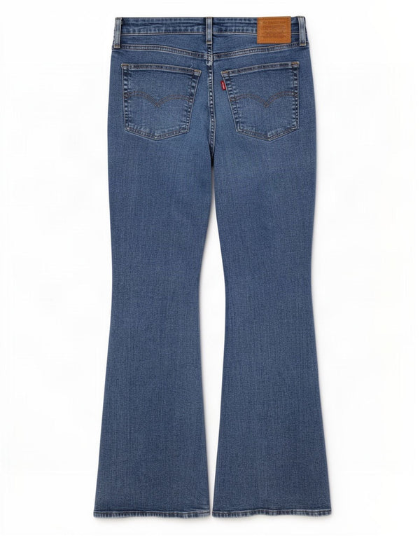 Levi's Damen 726 Flared Jeans W30 L30 Blaue Baumwolle