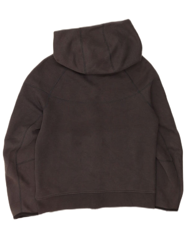 Nike Jungen-Kapuzenpullover mit Reißverschluss, 12–13 Jahre, groß, graue Baumwolle