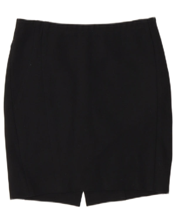 Liu Jo Damen Bleistiftrock IT 40 Small W26 Schwarze Viskose