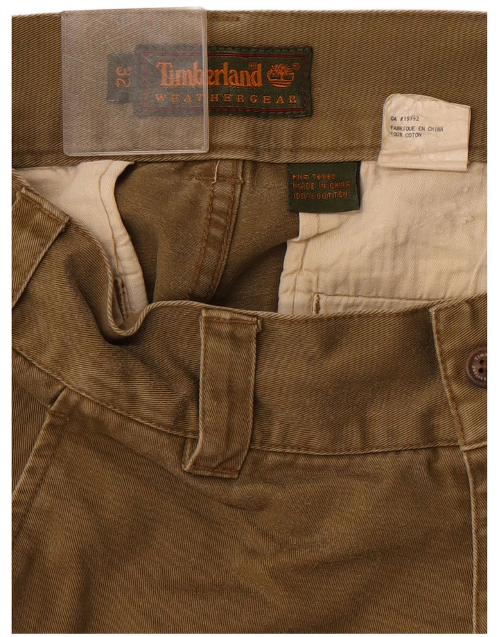 TIMBERLAND Herren Weathergear Cargoshorts W32 Medium Khaki Baumwolle