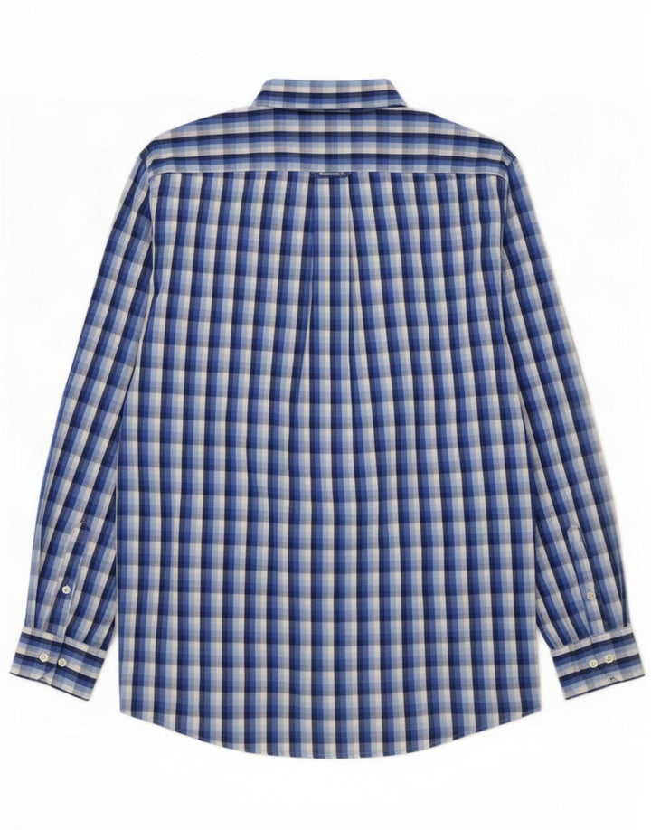 Gant Herrenhemd, groß, blau kariert, Baumwolle
