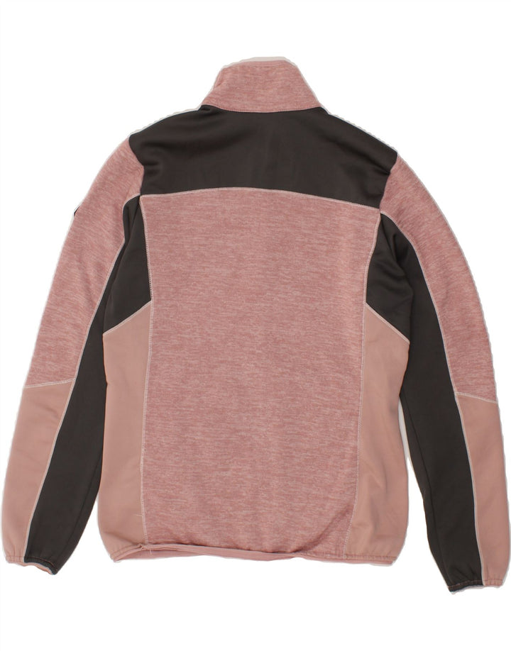 REGATTA Womens Tracksuit Top Jacket UK 12 Medium  Pink Colourblock Vintage Regatta and Second-Hand Regatta from Messina Hembry 