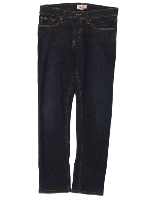 Tommy Hilfiger Damen Slim Jeans W31 L27 Marineblau Baumwolle