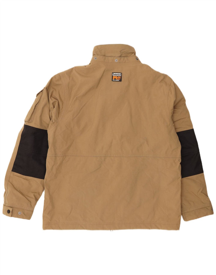 Timberland Herren Bomberjacke UK 40 Large Beige Colourblock Polyamid