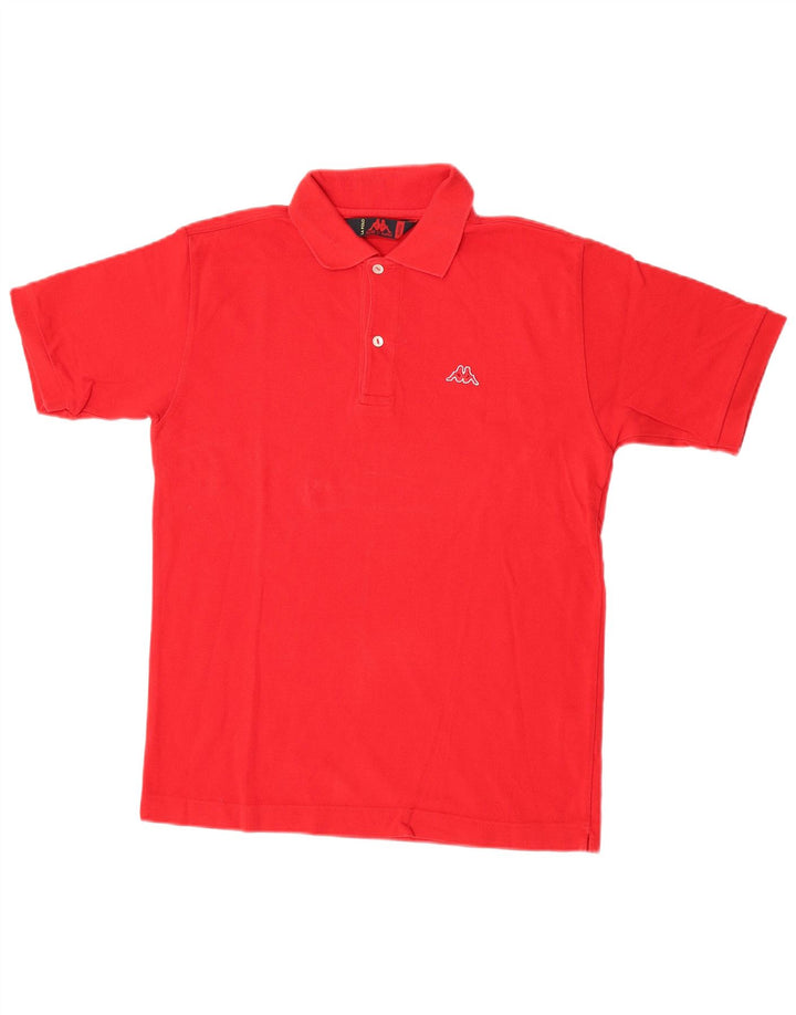 Kappa Herren-Poloshirt, klein, rote Baumwolle