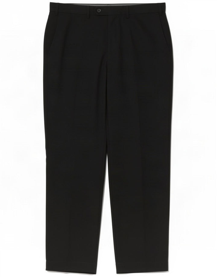 Marks & Spencer Herren-Anzughose mit normaler Passform, W36 L31, schwarzes Polyester