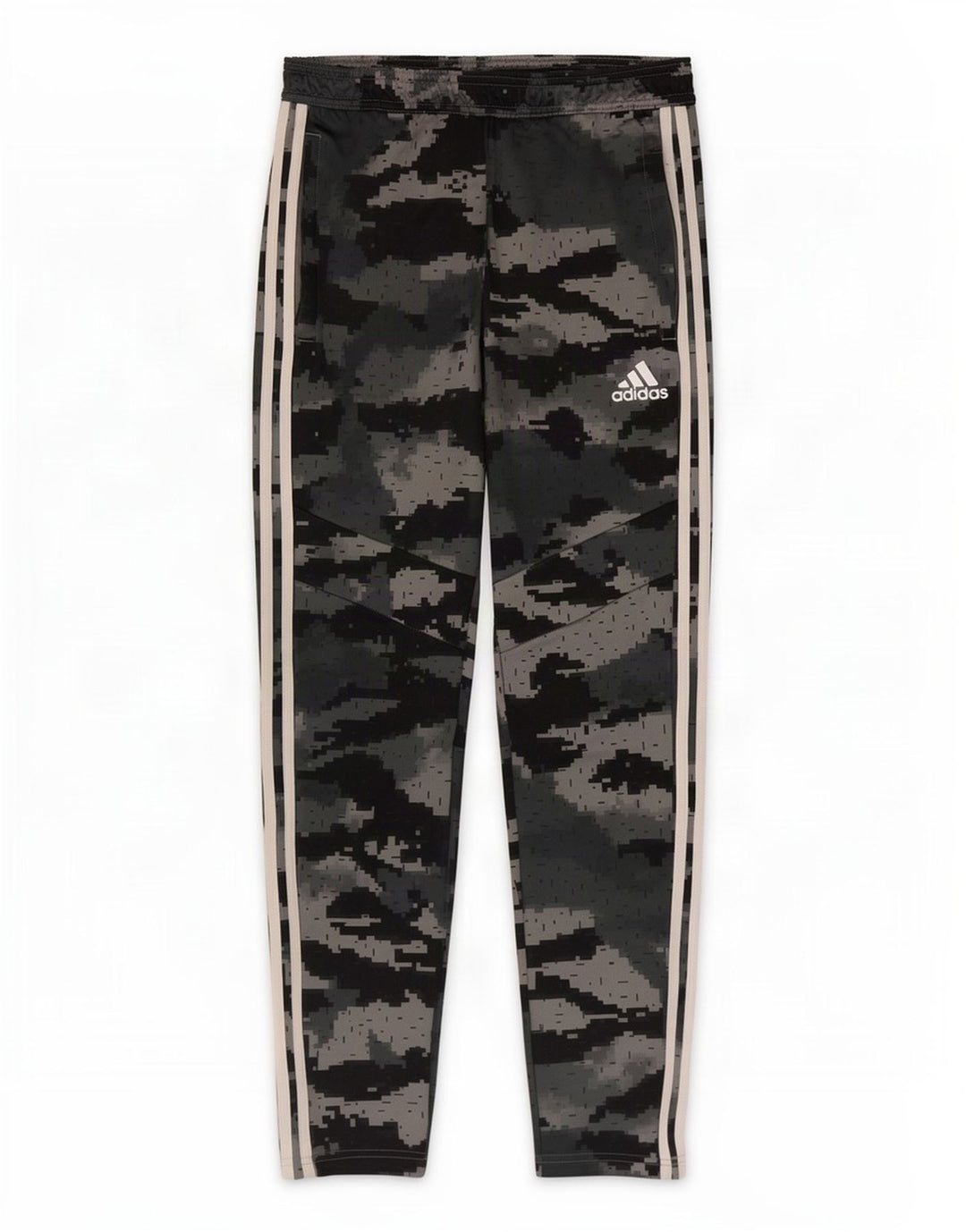 Adidas Herren-Trainingshose, klein, grau, Camouflage-Polyester
