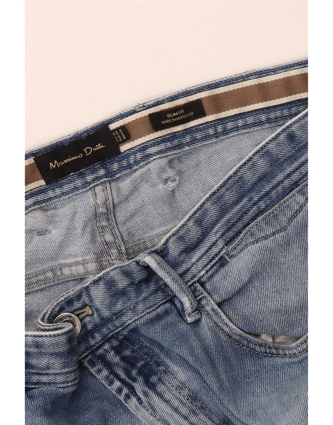 Massimo Dutti Herren Slim Jeans EU 46 XL W36 L31 Blau