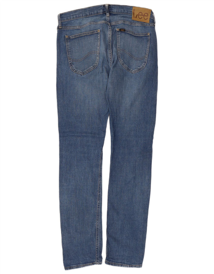 Lee Herren Luke Slim Jeans W30 L32 Blaue Baumwolle
