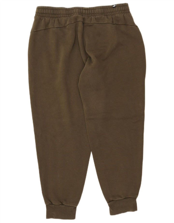 PUMA Herren-Trainingshose, Jogginghose, XL, grüne Baumwolle