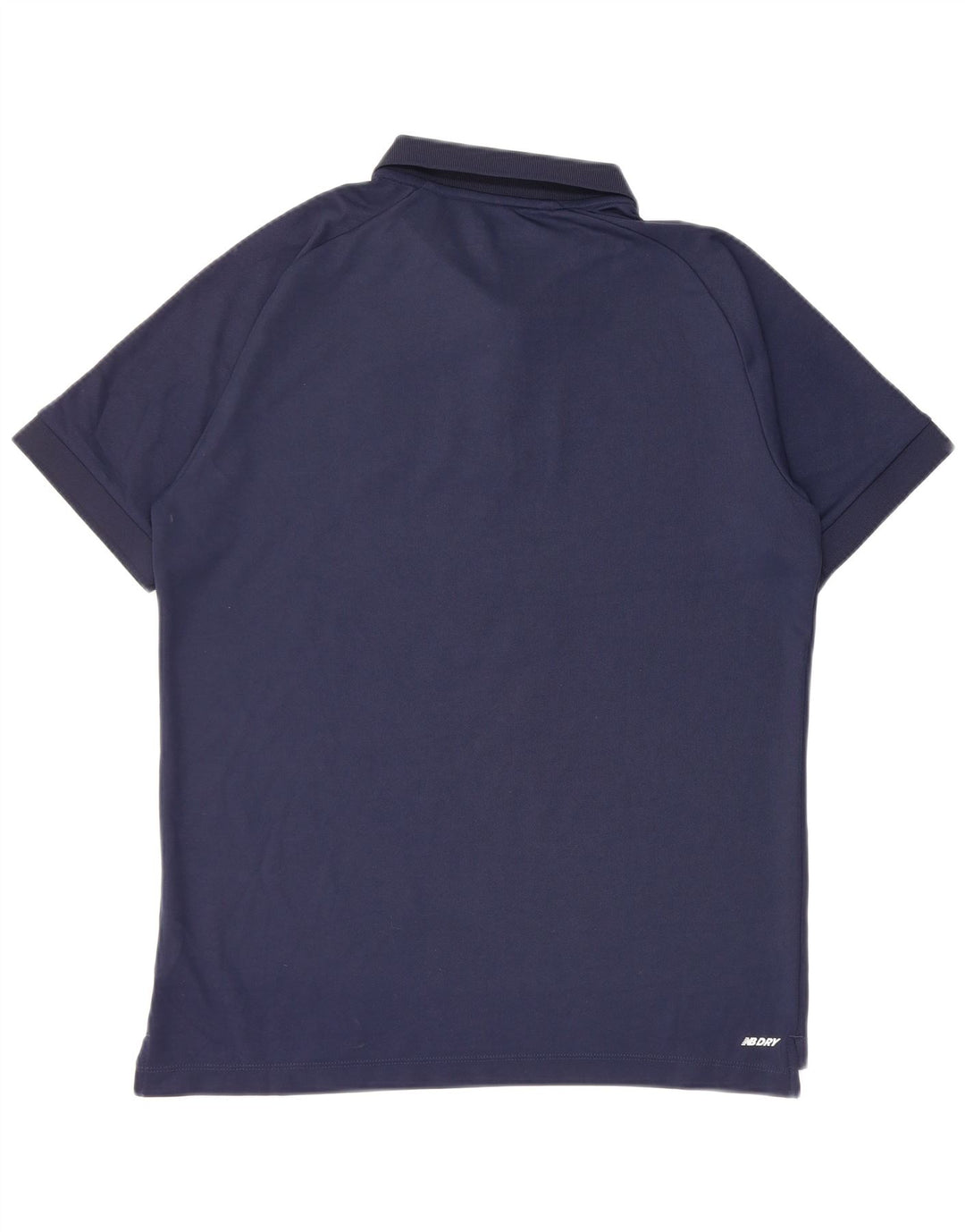 New Balance Herren-Poloshirt mit Grafik, mittleres Marineblau, Polyester