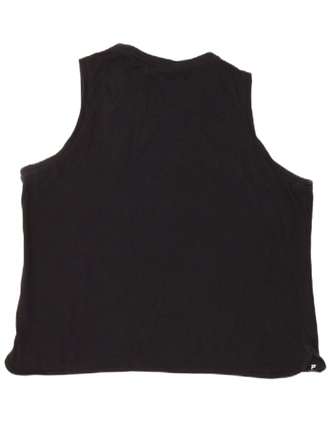 Fila Damen Weste Top UK 18 XL Schwarz Baumwolle