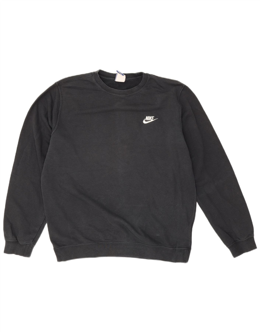 NIKE Herren-Sweatshirt-Pullover, mittelschwarz, Baumwolle