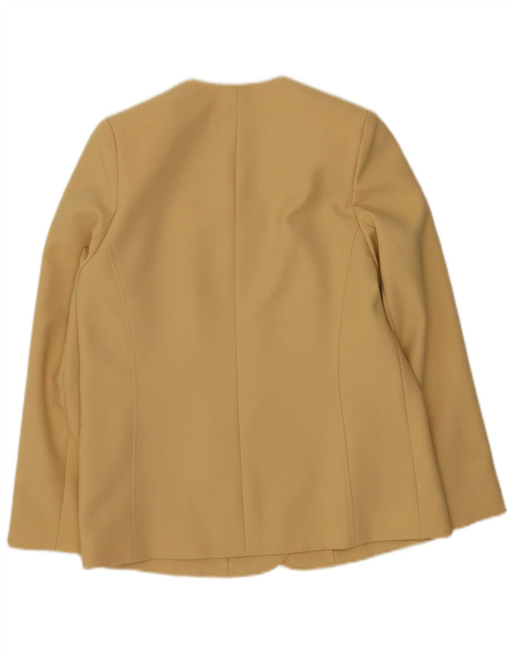 Eastex Damen-Blazerjacke mit 4 Knöpfen, UK 14, mittelbeigefarbenes Polyester