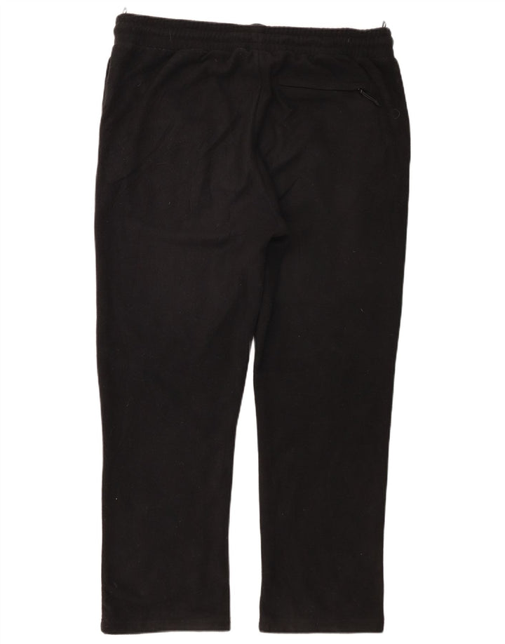 Marks & Spencer Herren Fleece-Trainingshose, Größe L, Schwarz, Polyester