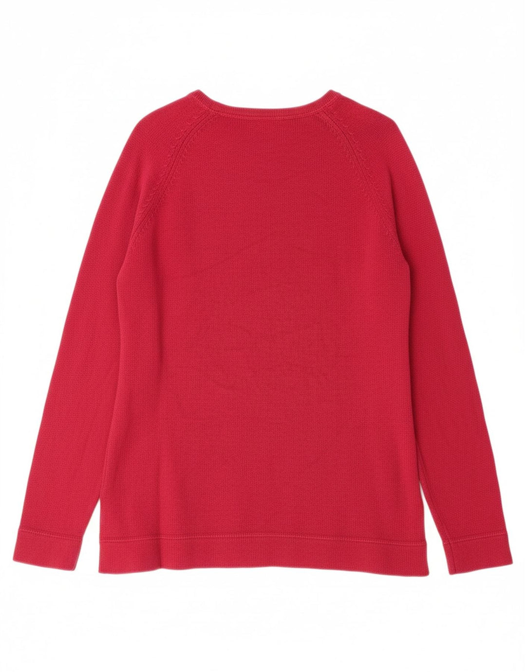 EDDIE BAUER Womens Crew Neck Jumper Sweater UK 14 Medium Pink Cotton Vintage Eddie Bauer and Second-Hand Eddie Bauer from Messina Hembry 