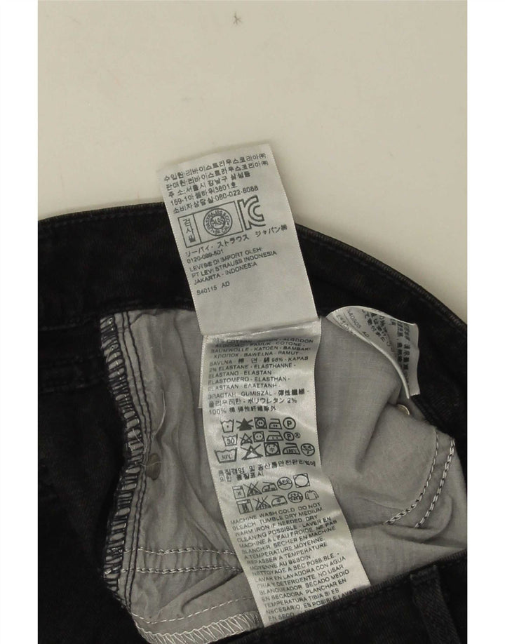 Levi's Damen Skinny Jeans W30 L32 Schwarze Baumwolle