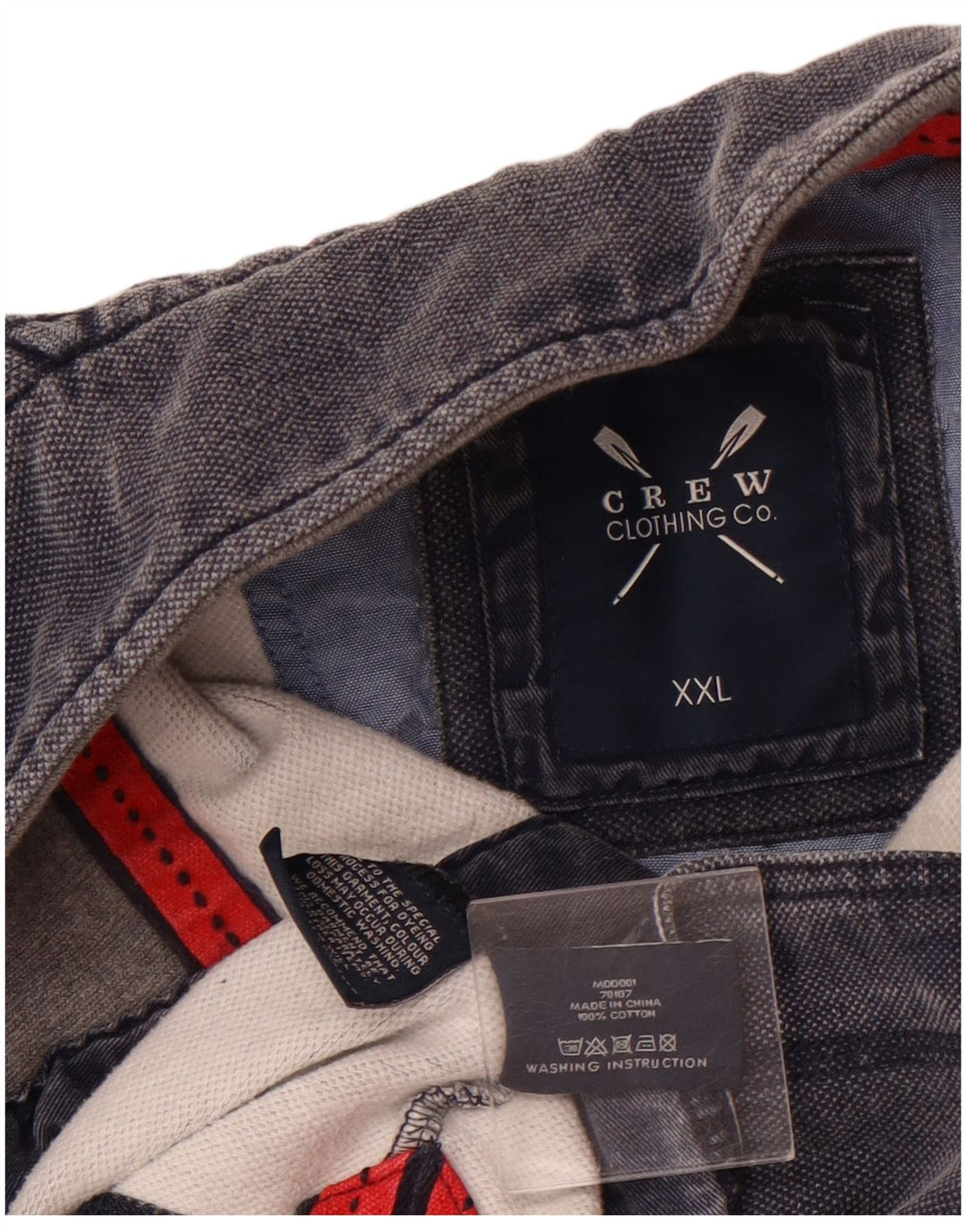 Crew Clothing Herren-Sweatshirt mit Reißverschluss, 2XL, Marineblau, Baumwolle