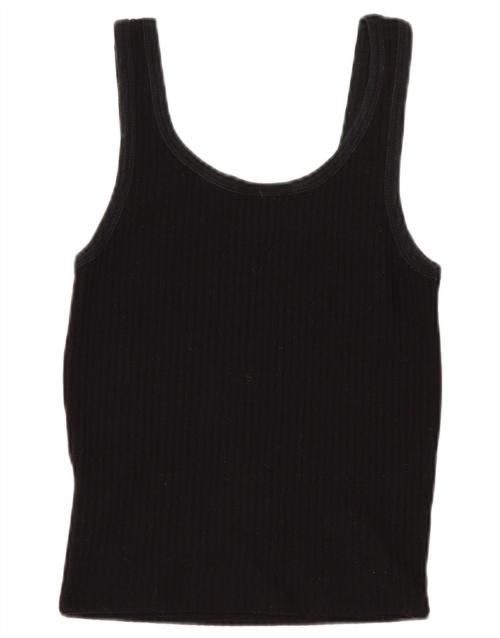 Topshop Damen Cami Top UK 8 Small Schwarz Polyester