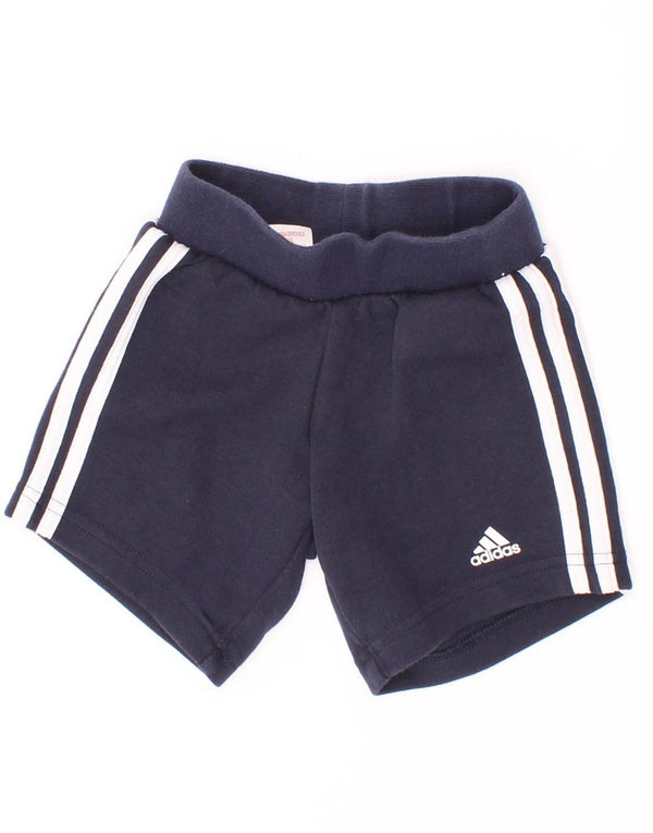 Adidas Baby-Jungen-Sportshorts, 9–12 Monate, marineblaue Baumwolle