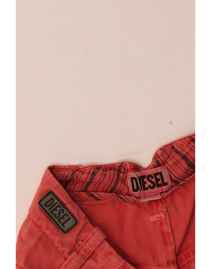 Diesel Damen Hotpants W28 Mittelrot