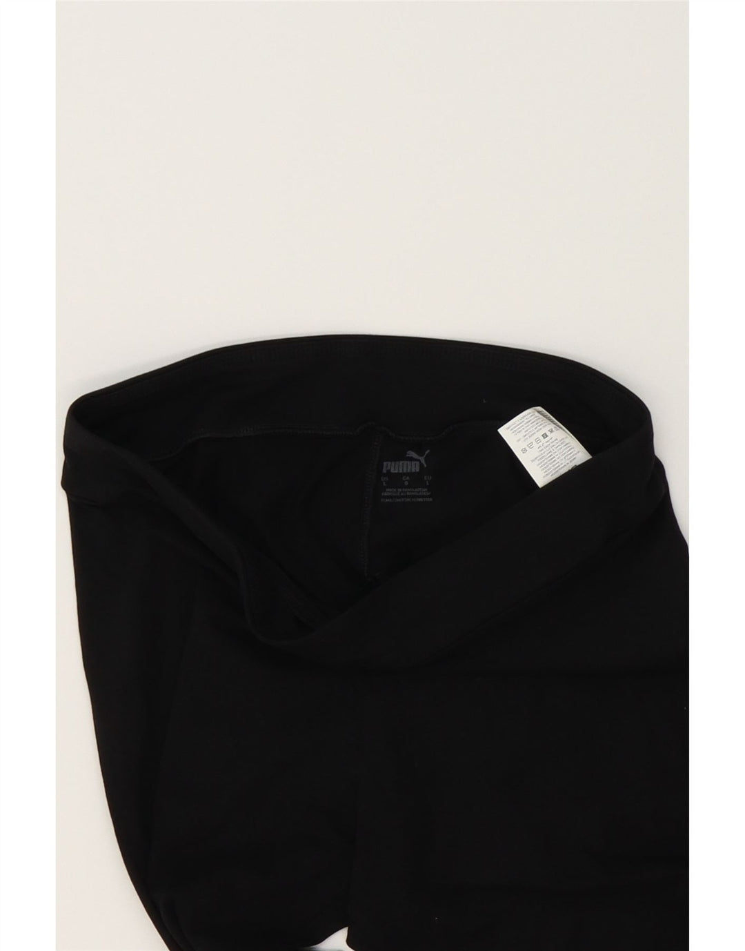 PUMA Womens Graphic Leggings UK 14 Large  Black Cotton Vintage Puma and Second-Hand Puma from Messina Hembry 