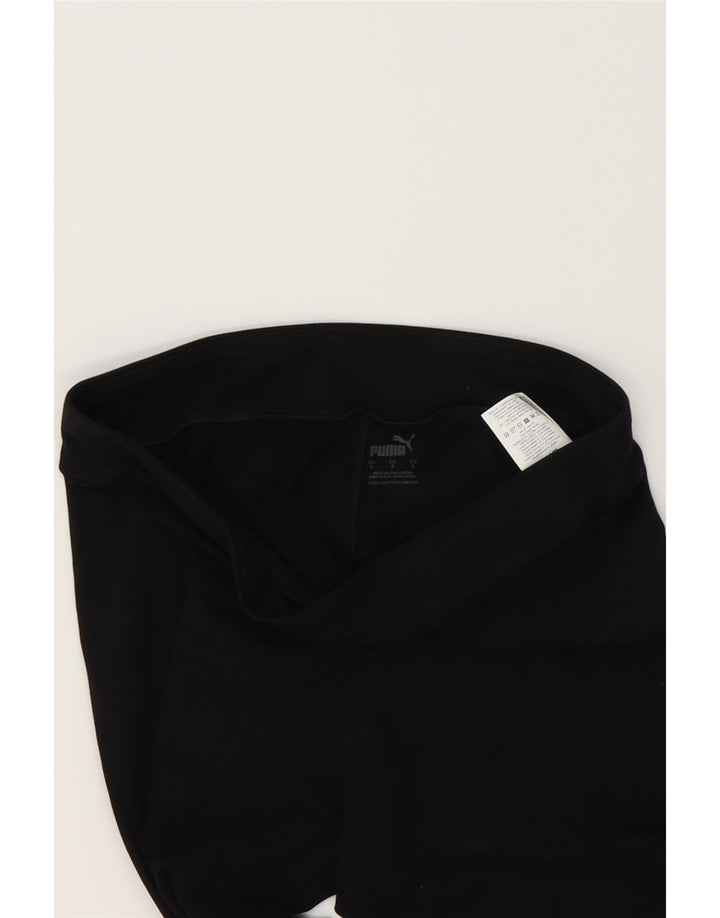 PUMA Womens Graphic Leggings UK 14 Large  Black Cotton Vintage Puma and Second-Hand Puma from Messina Hembry 