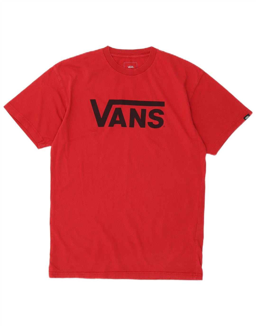 Vans Herren-T-Shirt mit klassischer Passform, mittelrote Baumwolle