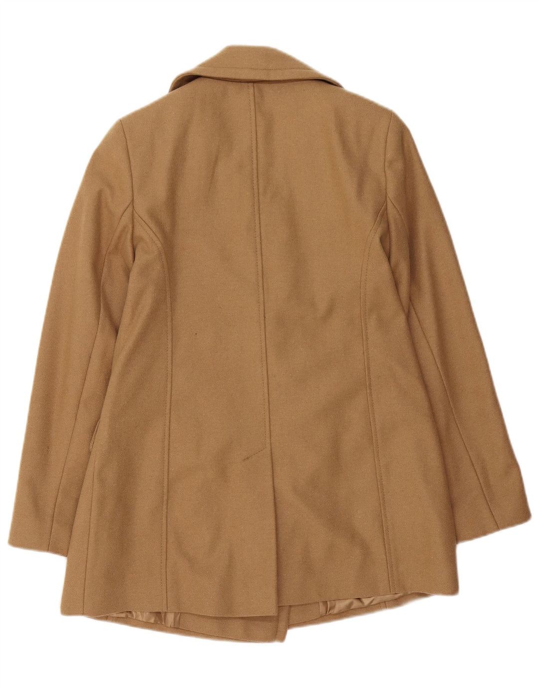 Monsoon Damen Pea Coat UK 10 Small Braune Wolle