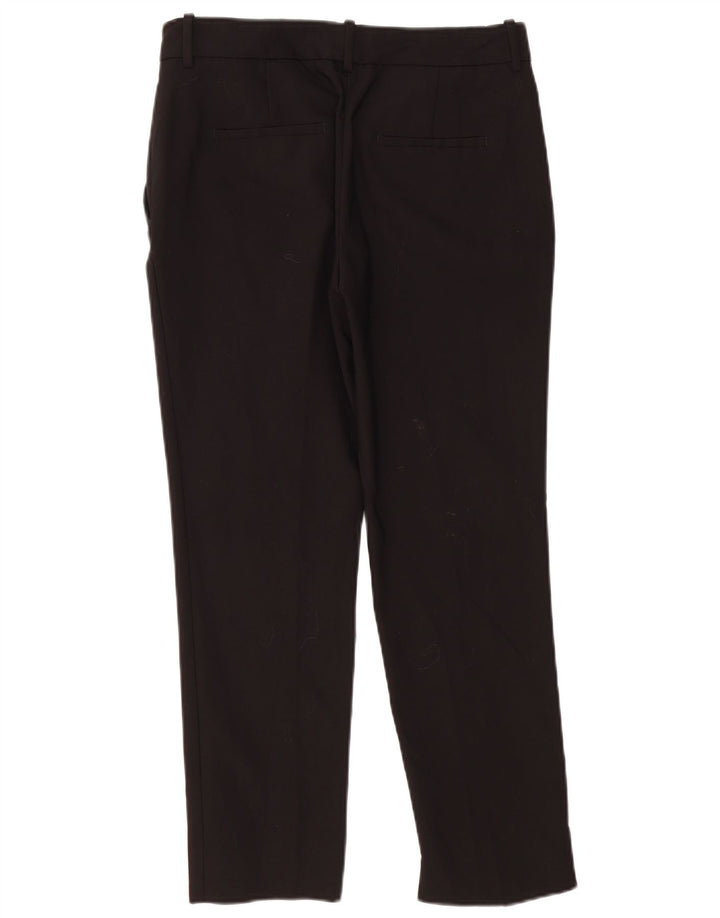 ZARA Damen Slim Chino-Hose EU 38 Small W28 L27 Schwarz