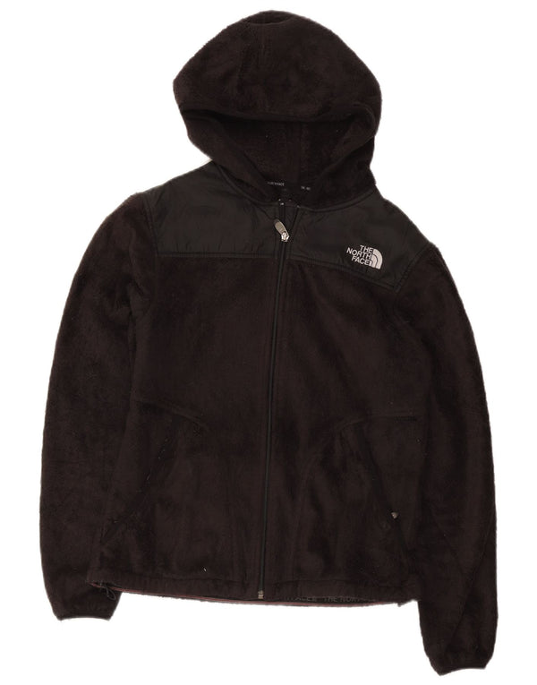 The North Face Damen-Fleecejacke mit Kapuze, UK 12, mittelschwarz, Polyester