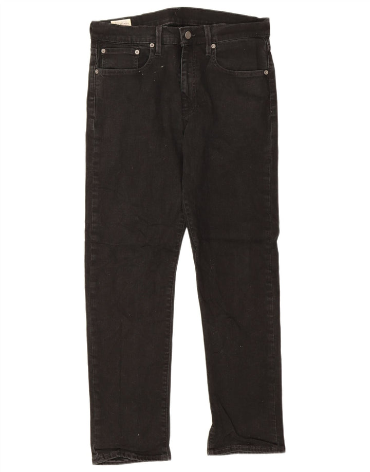 Levi's Damen Straight Jeans W32 L30 Schwarze Baumwolle
