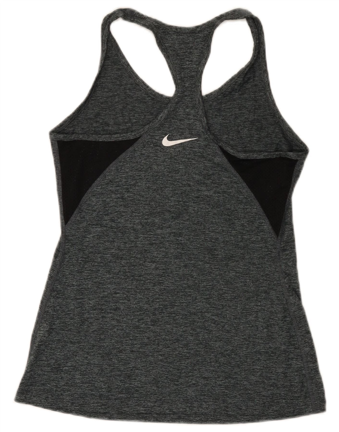 Nike Damen Dri Fit Weste Top UK 8 Small Grau geflecktes Polyester
