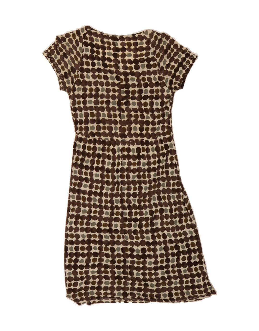 MAX MARA Womens A-Line Dress UK 10 Small Brown Polka Dot Vintage Max Mara and Second-Hand Max Mara from Messina Hembry 