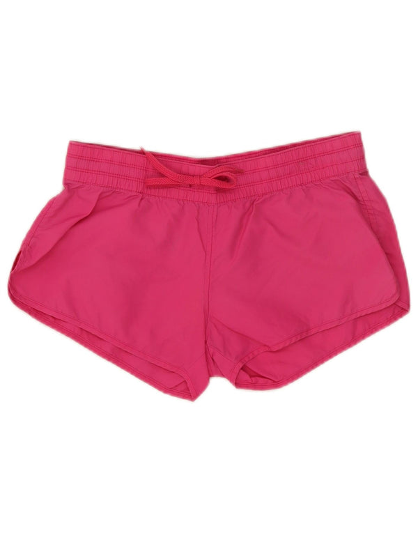 Champion Damen Sportshorts UK 10 Small Rosa Polyamid