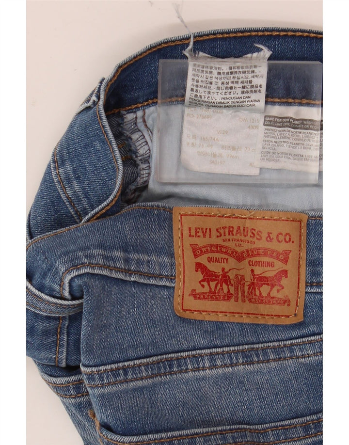 Levi's Damen Jeansshorts W29 mittelblaue Baumwolle