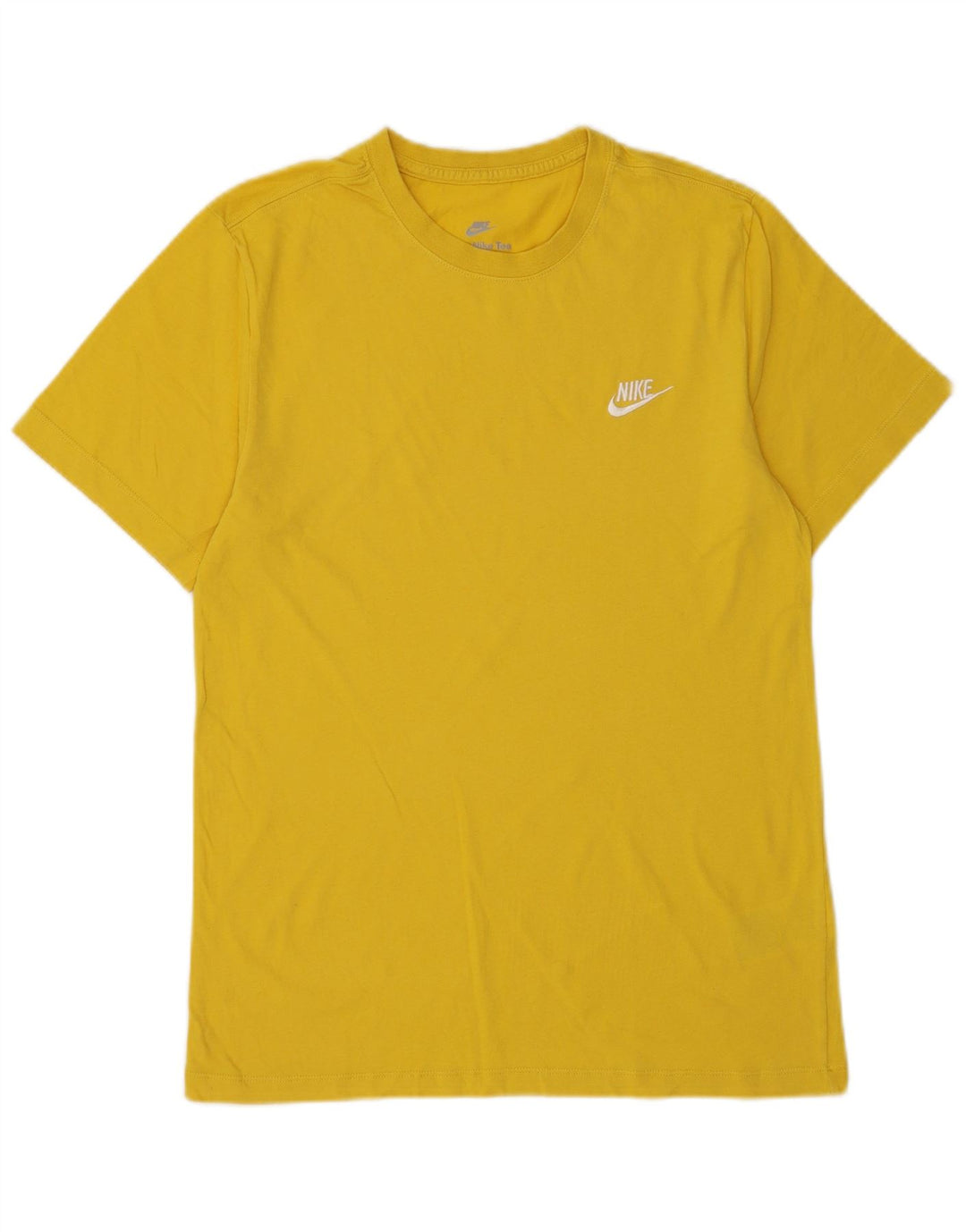 Nike Herren T-Shirt Top Small Gelb Baumwolle