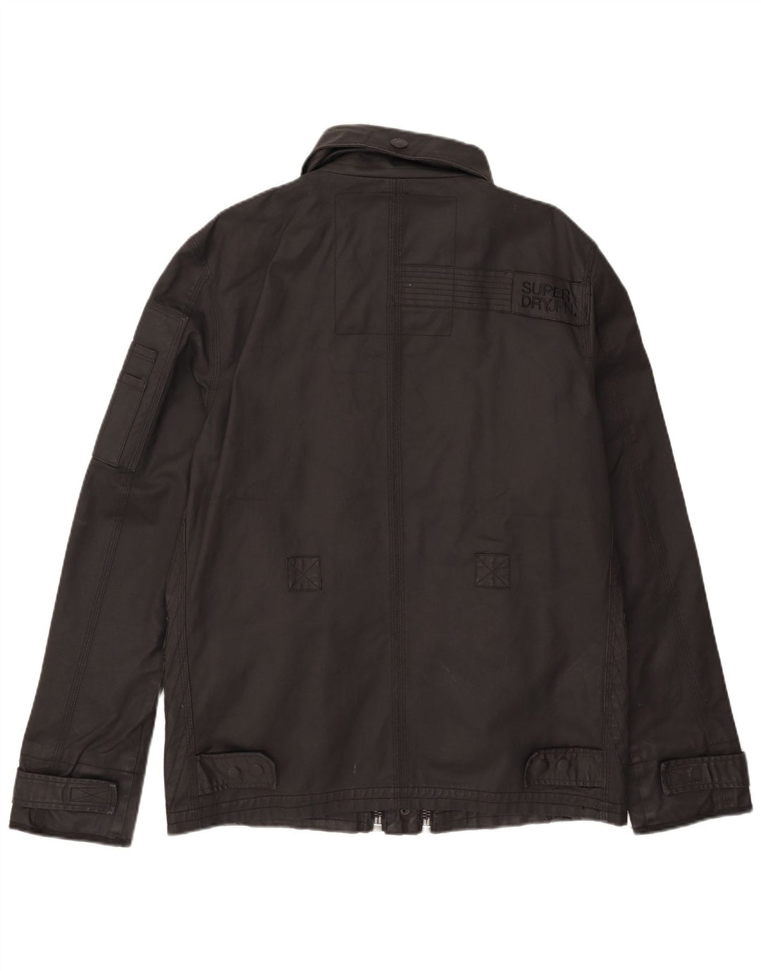 Superdry Herren Militärjacke UK 44 2XL Schwarz Baumwolle
