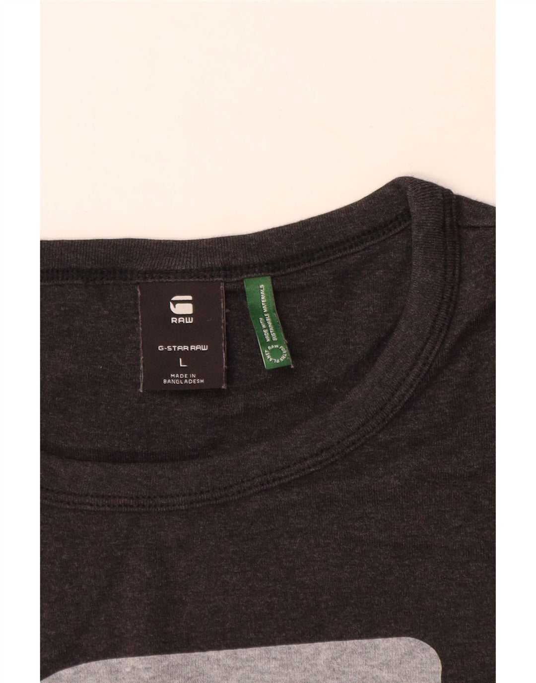 G-Star Herren T-Shirt mit Grafik, Größe L, Grau