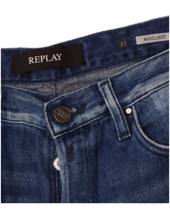Replay Damen Marillard Straight Jeans W27 L29 Blau