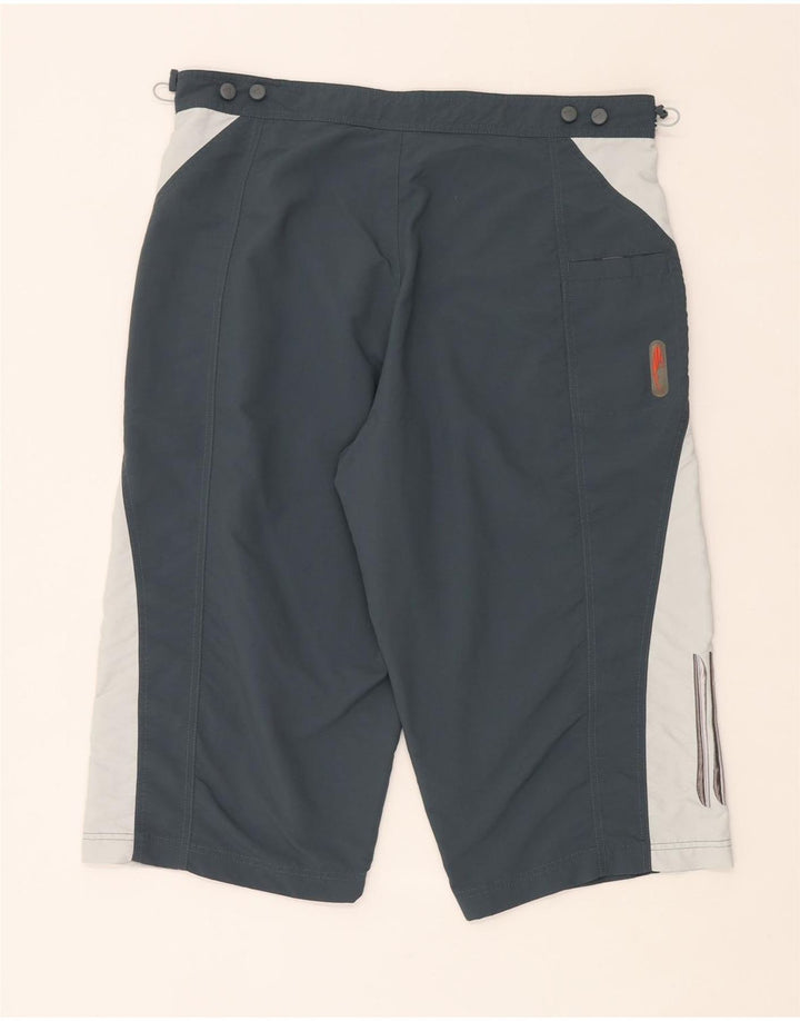 Adidas Herren Bermuda Sportshorts Mittelblaues Colourblock-Polyamid