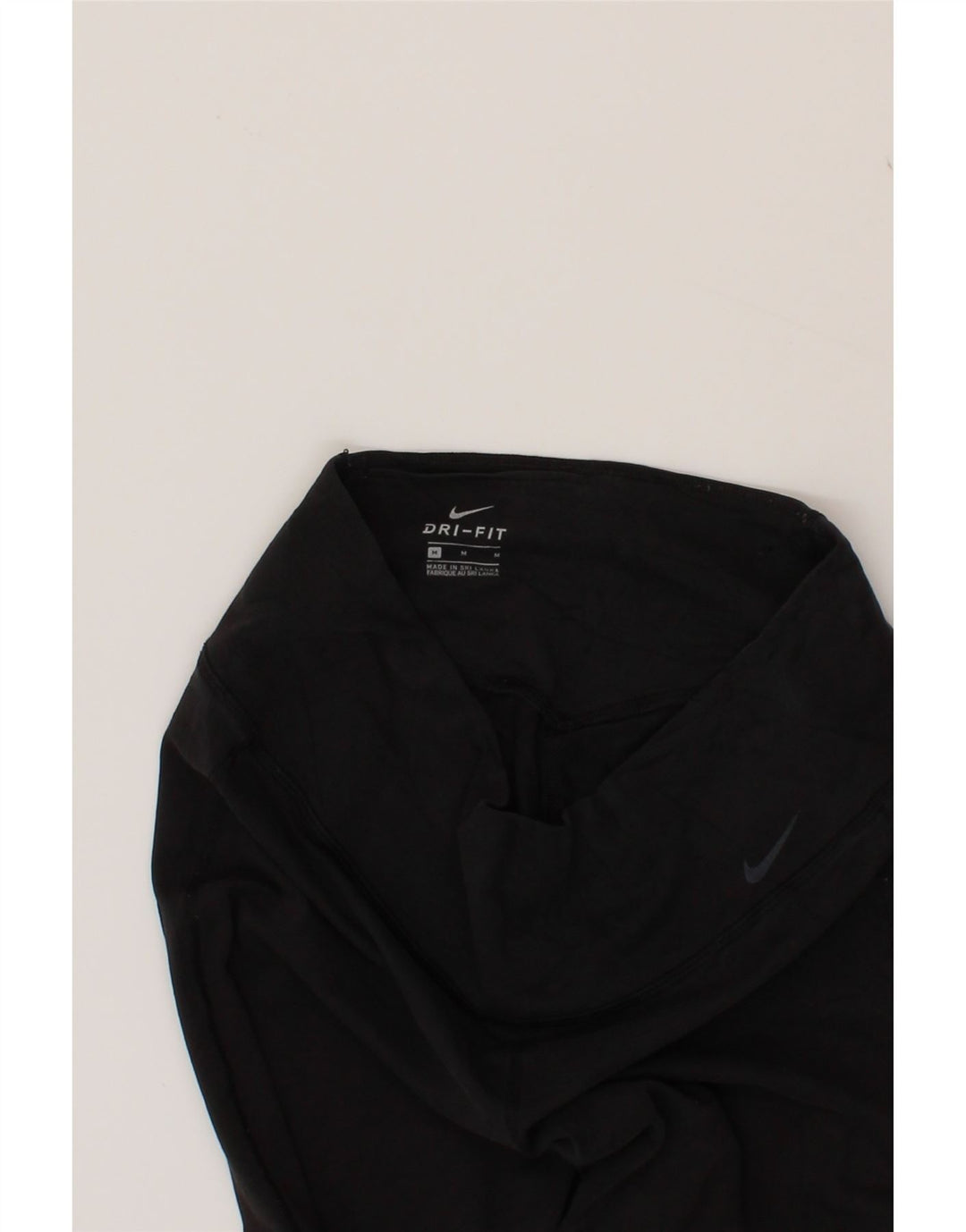 NIKE Womens Dri Fit Leggings UK 14 Medium  Black Cotton Vintage Nike and Second-Hand Nike from Messina Hembry 