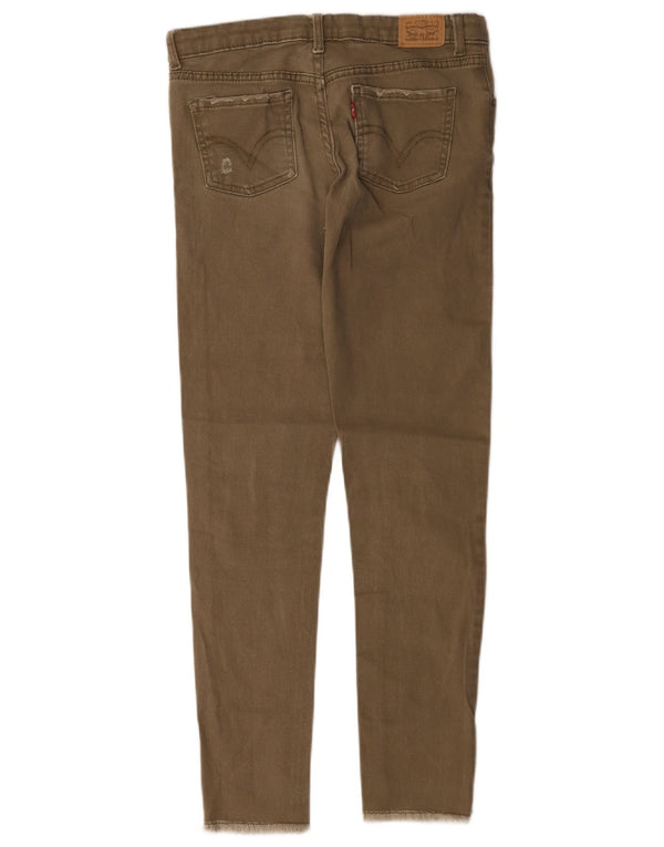 Levi's Mädchen 710 Distressed Super Skinny Jeans 13–14 Jahre W28 L27 Khaki