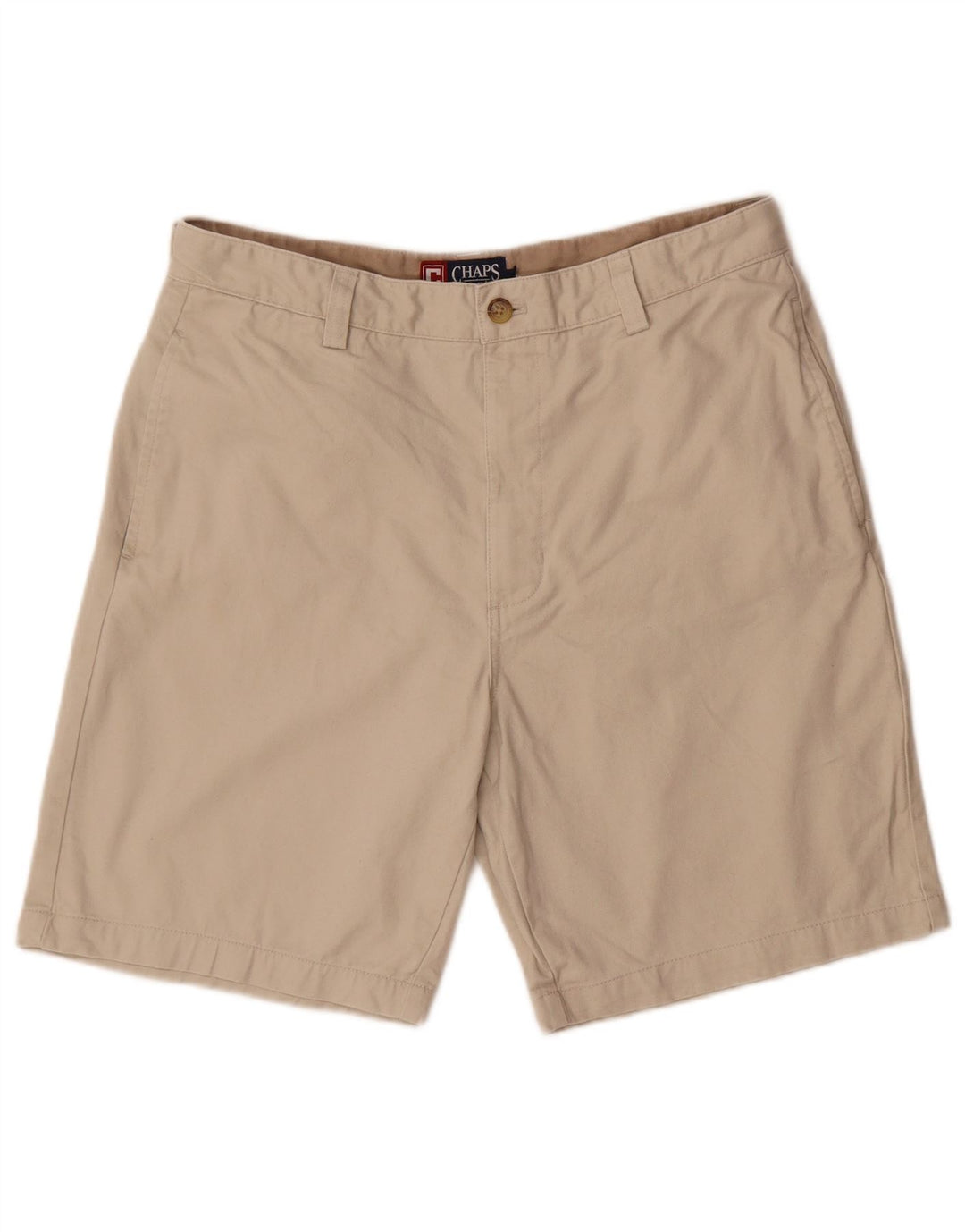 Chaps Herren-Chinoshorts W34, Größe L, Beige, Baumwolle