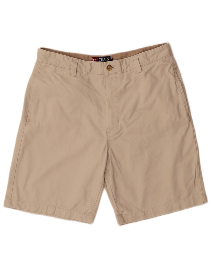 Chaps Herren-Chinoshorts W34, Größe L, Beige, Baumwolle