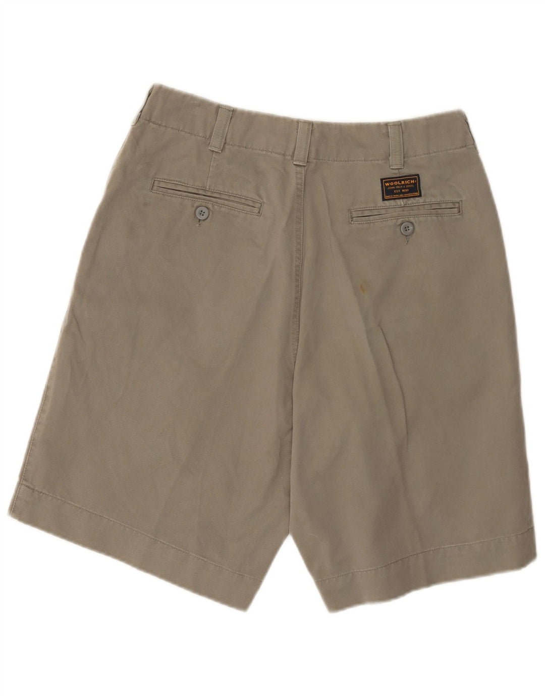 WOOLRICH Herren Chino-Shorts W30 Medium Khaki Baumwolle