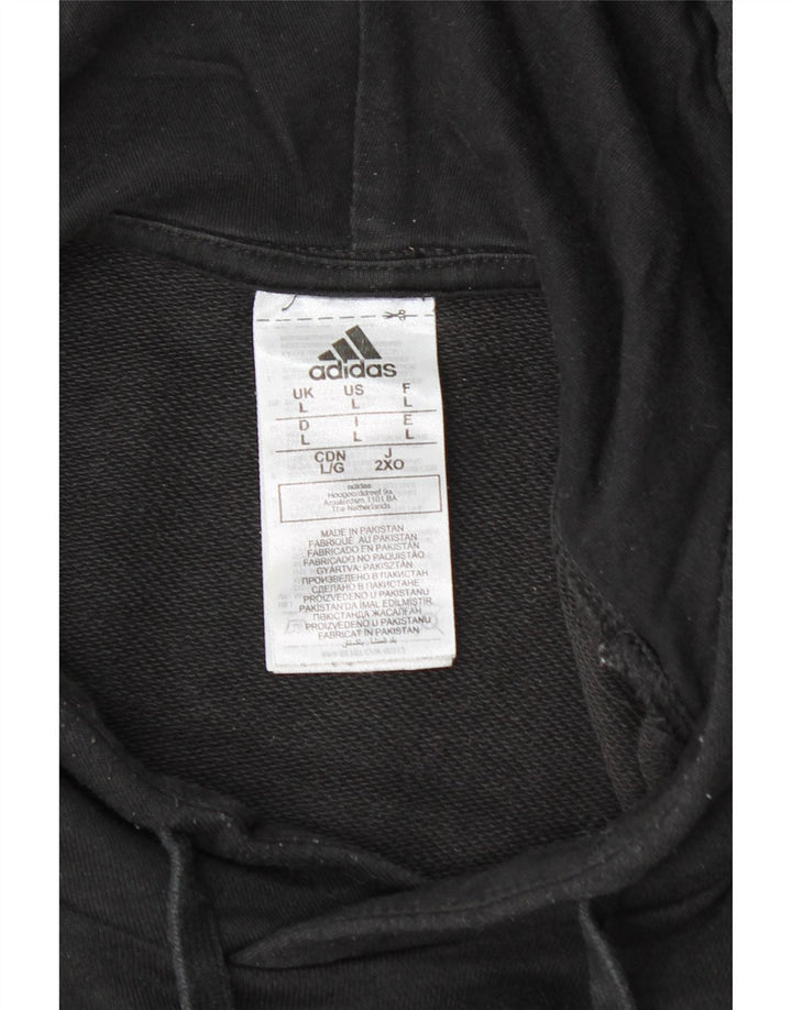 ADIDAS Herren Graphic Hoodie Pullover Große schwarze Baumwolle