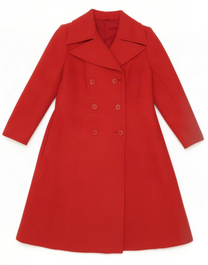 MAJORELLE Damen Zweireihiger Mantel UK 10 Small Rot
